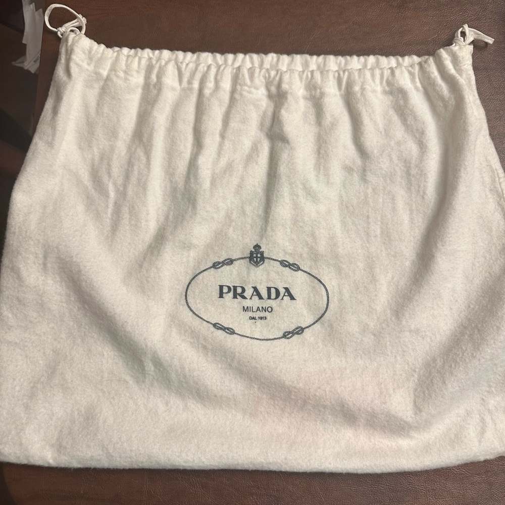 Prada satin tote with duster bag - Picture 7 of 7
